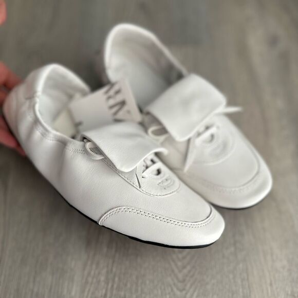 ZARA LACE-UP LOW HEEL LEATHER SHOES - Picture 16 of 16